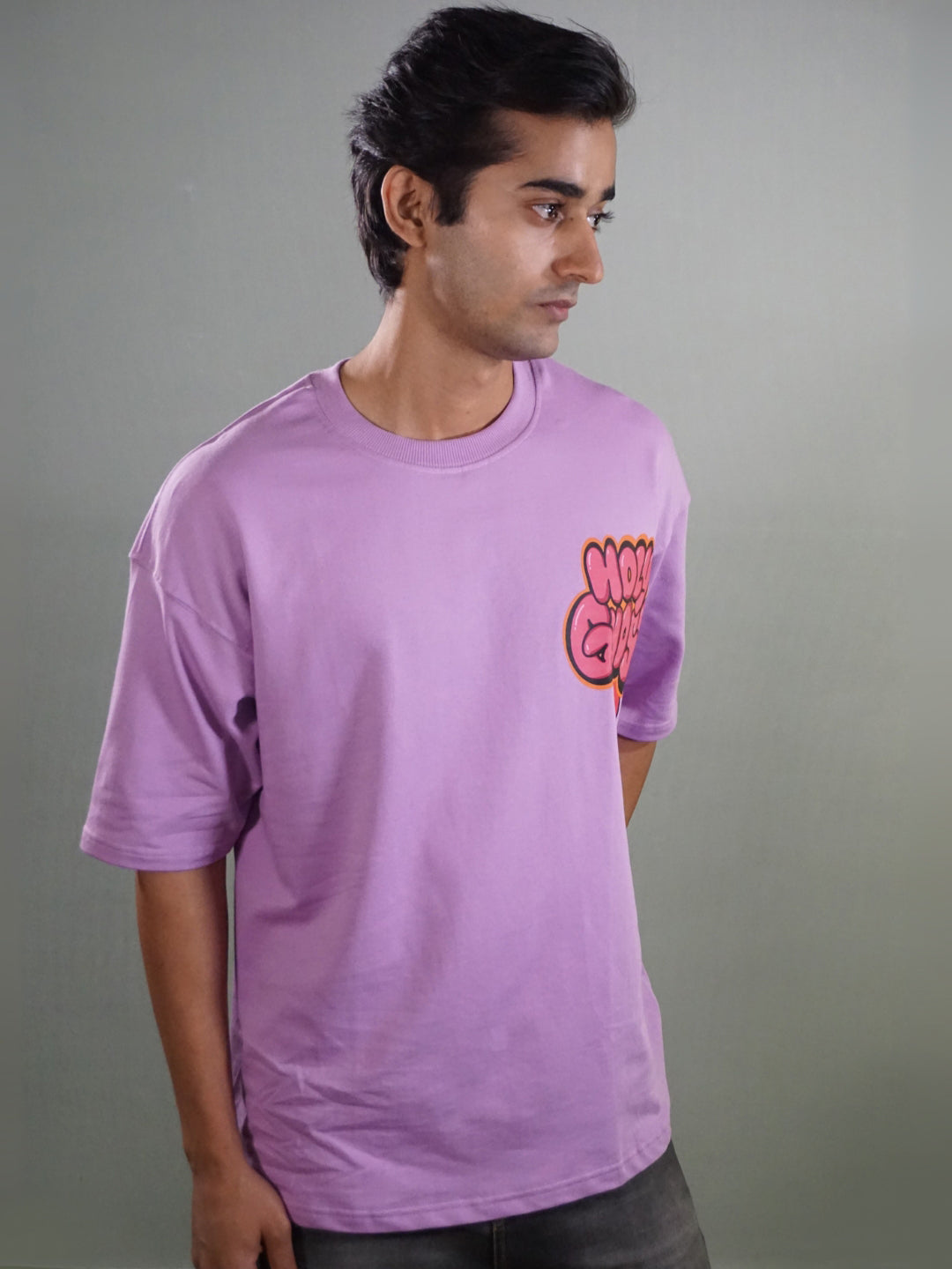 HOLY GHOST Lavender Oversized T-Shirt