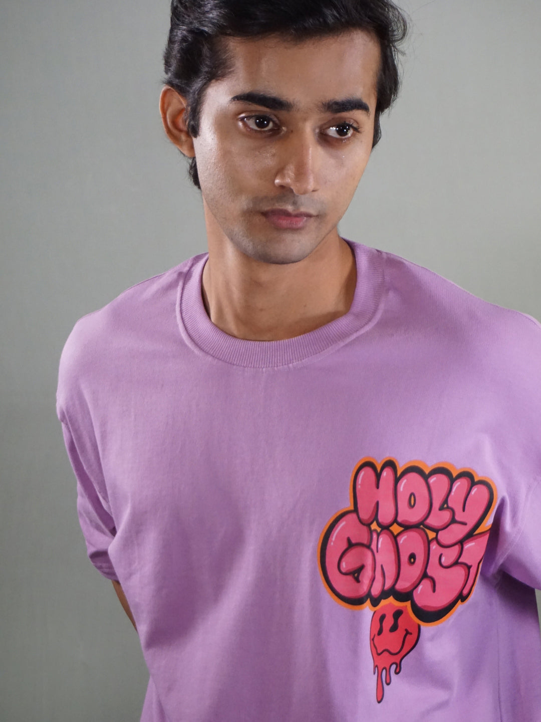 HOLY GHOST Lavender Oversized T-Shirt